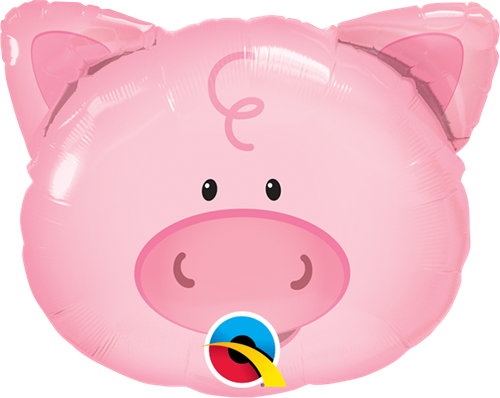 Qualatex 41799 Playful Pig Foil Balloon