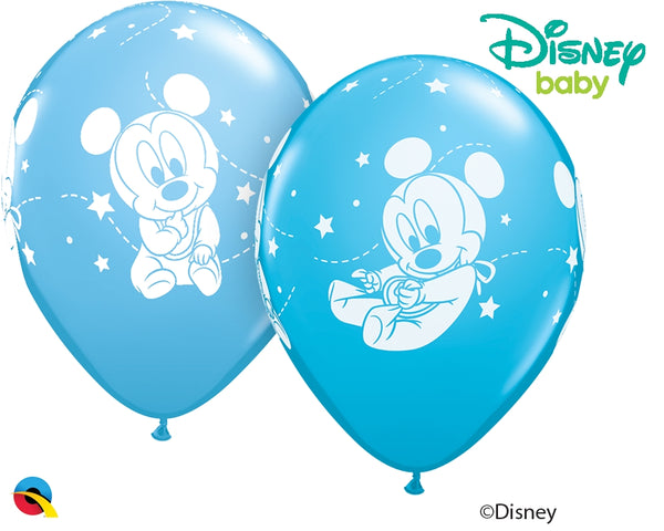 Qualatex 42839 Mickey Mouse Baby Stars Latex Balloons Ireland