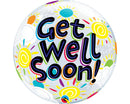 22" SINGLE BUBBLE GET WELL SOON SUNNY DAY