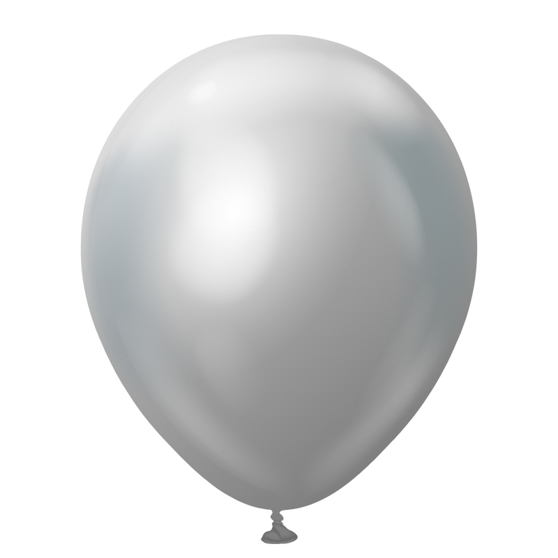 18" KALISAN MIRROR SILVER LATEX (25 PER BAG)