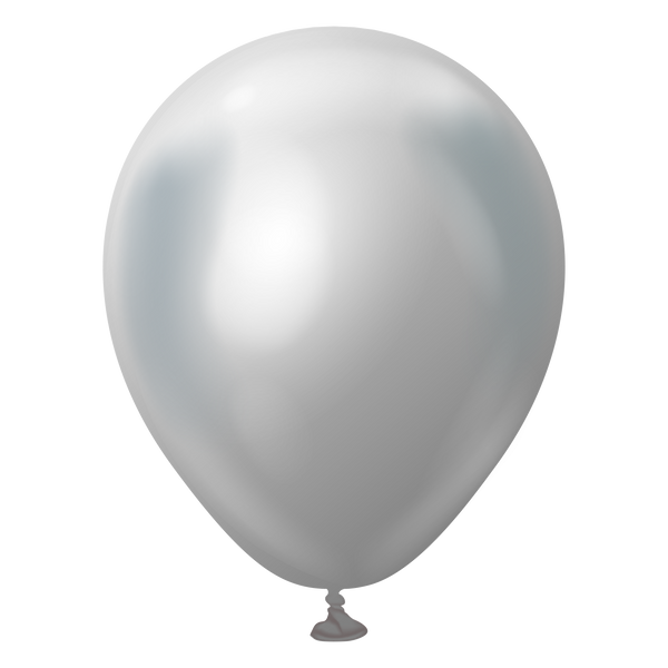 5" KALISAN MIRROR SILVER LATEX (100 PER BAG)