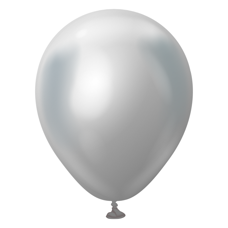 5" KALISAN MIRROR SILVER LATEX (100 PER BAG)