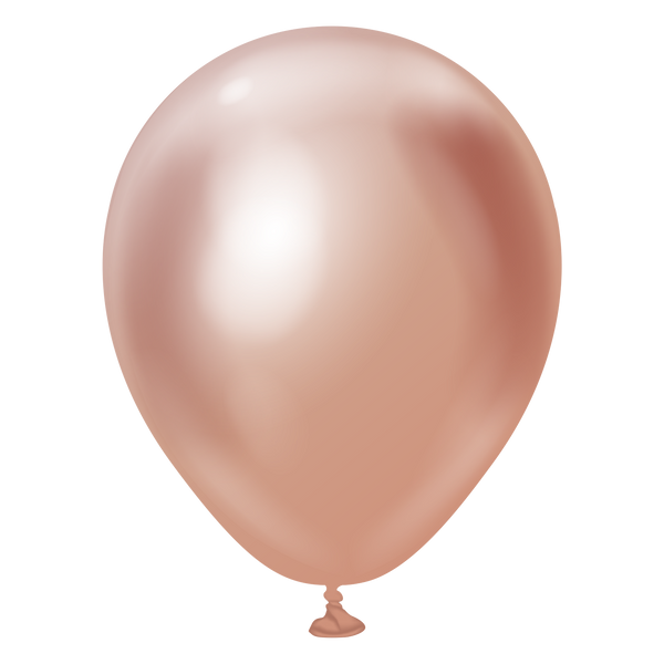 5" KALISAN MIRROR ROSE GOLD LATEX (100 PER BAG)