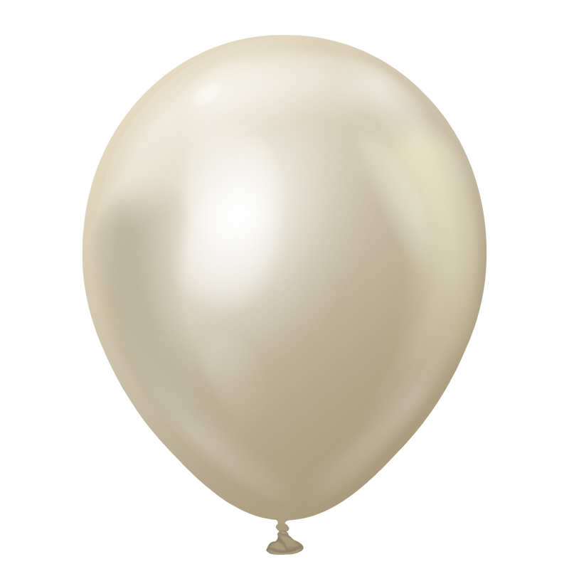 18" KALISAN MIRROR WHITE GOLD LATEX (25 PER BAG)
