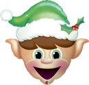Qualatex 52935 35" Christmas Elf Head Foil