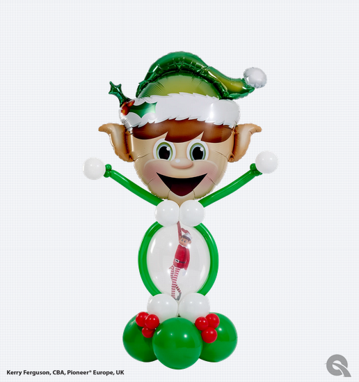 35" SHAPE CHRISTMAS ELF HEAD FOIL