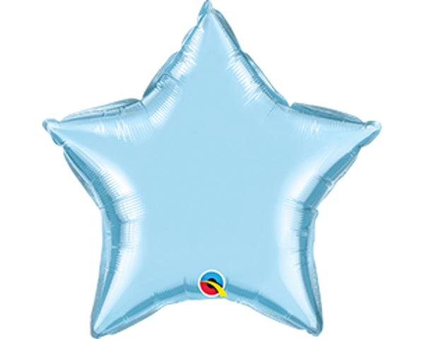 Qualatex 54565 4" Pearl Light Blue Foil Balloon