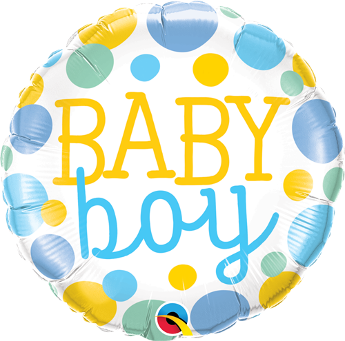 Baby Boy Dots Foil