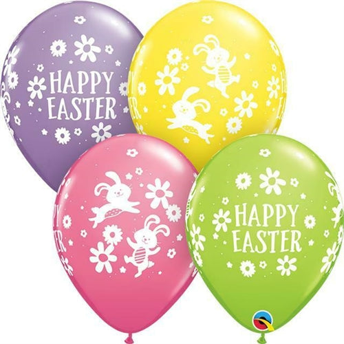 11'' Round Happy Easter Assorted Latex