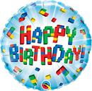 9" ROUND BIRTHDAY EXPLODING BLOCKS FOIL