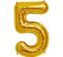 16" NUMBER 5 - GOLD FOIL AIR FILL