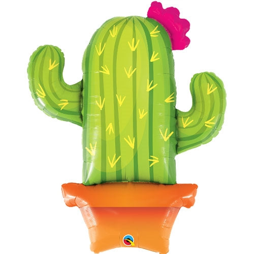 39" POTTED CACTUS SHAPE FOIL