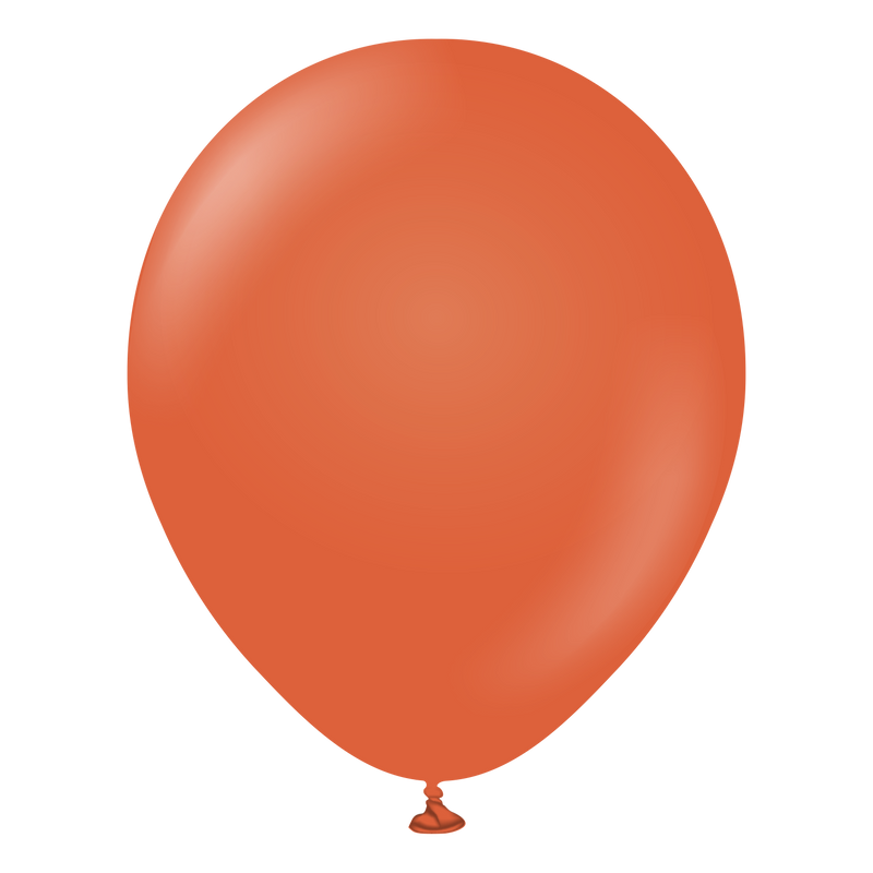 12" KALISAN RETRO RUST ORANGE LATEX (100 PER BAG)