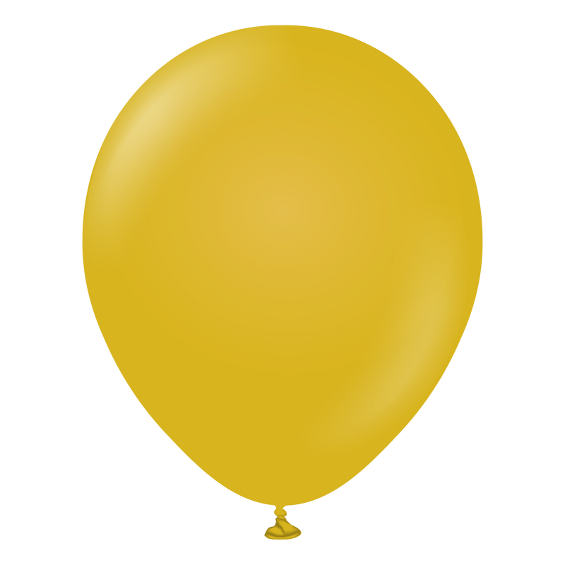12" KALISAN RETRO MUSTARD LATEX (100 PER BAG)