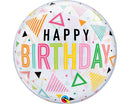 SINGLE BUBBLE BIRTHDAY RAINBOW TRIANGLES