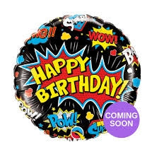 Super Hero Birthday Foil