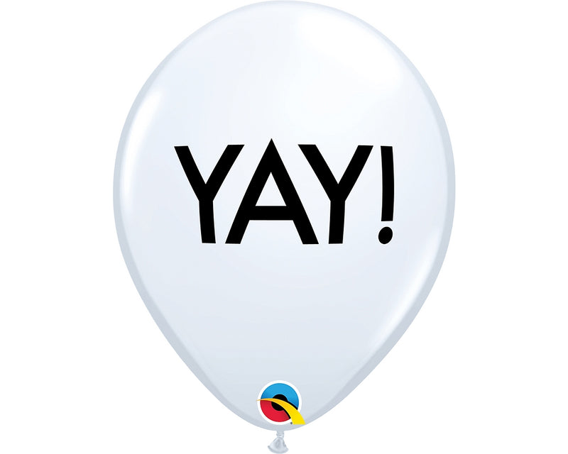 11" ROUND WHITE SIMPLY YAY! LATEX (25 PER BAG)