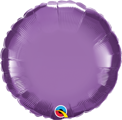 Qualatex 90025 18" Round Chrome Purple Foil