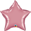 Qualatex 90077 20" Star Chrome Mauve Foil