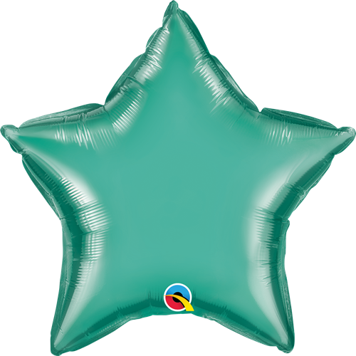 Qualatex 90103 20" Star Chrome Green Foil