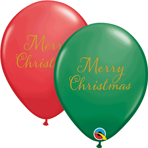 Merry Christmas Latex Red and Green