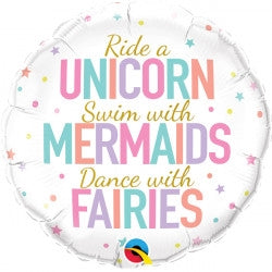 18" Ride a Unicorn Foil
