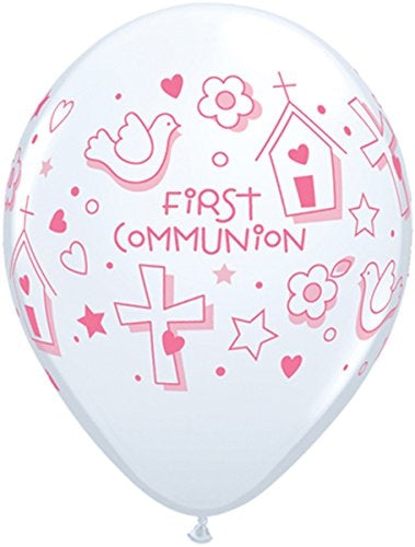 Qualatex 97493 Pink First Communion Latex