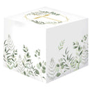 BOX: BOTANICAL CELEBRATION FAVOUR BOXES (8) 63.5mm x 63.5mm x 63.5mm (FOR COMMUNION OR CONFIRMATION)