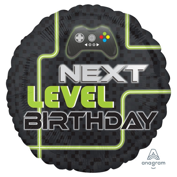 Next Level Up Birthday Gaming Foil