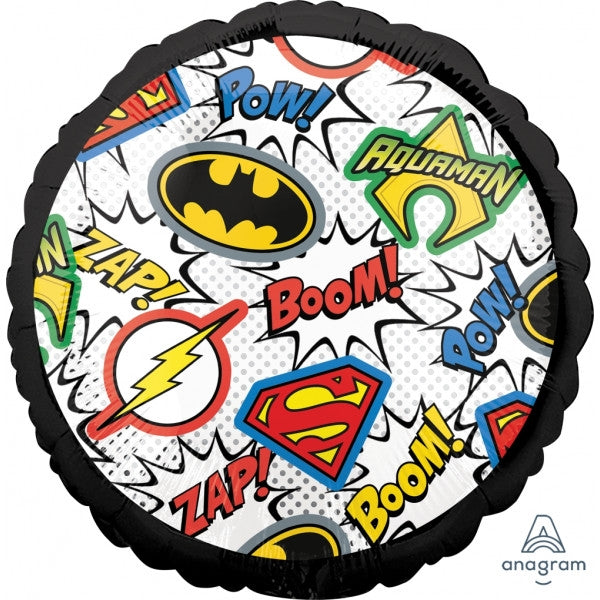 18" JUSTICE LEAGUE MULTI-EMBLEMS FOIL