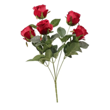 Velvet Rose W/5 Heads Red (12/96)