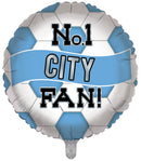 18" ROUND No. 1 MANCHESTER CITY FAN FOIL