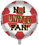 18" ROUND No. 1 MANCHESTER UNITED FAN FOIL