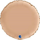18" Round Satin Nude Foil