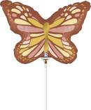 14" Boho Butterfly Foil