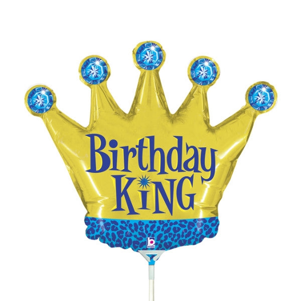 14" Mini Shape Birthday King Foil Ireland