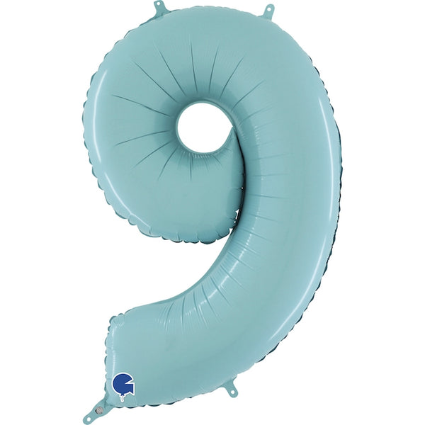 26" NUMBER 9 PASTEL BLUE FOIL