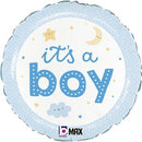 18" Round It's A Boy Onesie Foil