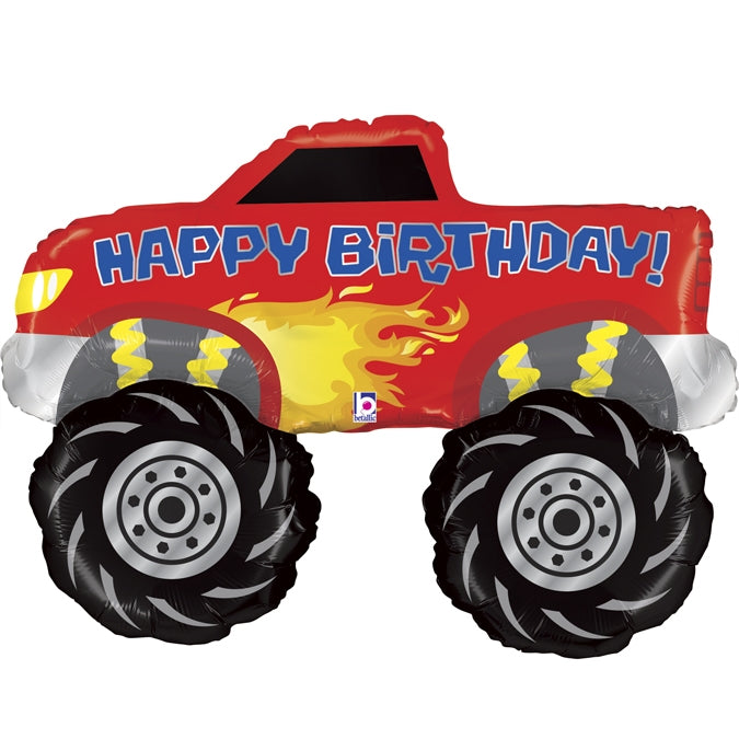 40" Monster Truck Birthday Foil