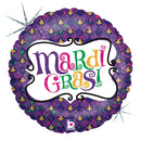 18" MARDI GRAS CELEBRATION FOIL