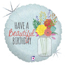 Grabo 18" Beautiful Birthday Foil