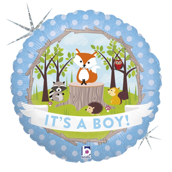 Woodland Baby Boy Foil