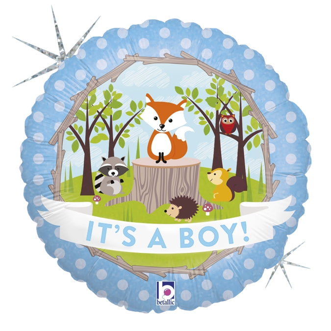 Woodland Baby Boy Foil