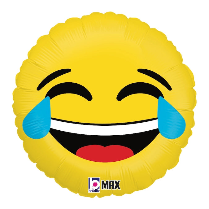 Emoji LOL Yellow Foil Balloon Ireland