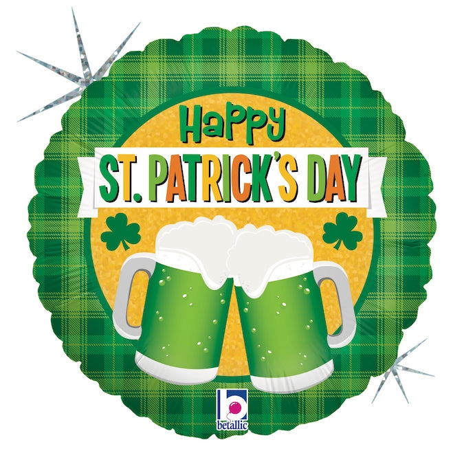 18" ST PATRICKS GREEN BEER CHEER FOIL