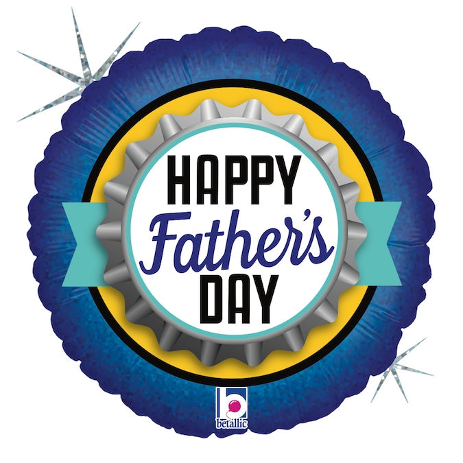 18" FATHER'S DAY BOTTLE CAP FOIL