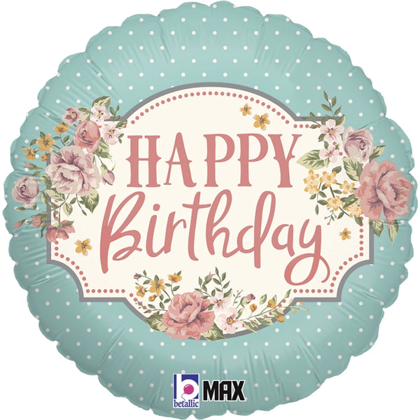 Grabo 18" Vintage Birthday Foil