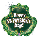 18" ST PATRICK SHAMROCK FOIL