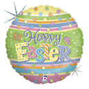 18" EASTER DOTS FOIL
