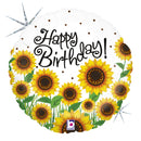 SUN SUNFLOWERS BIRTHDAY HOLOGRAPHIC FOIL